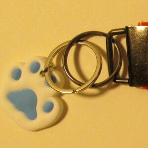 Wristlet Strap Keychain with Paw Print Charm #10112026